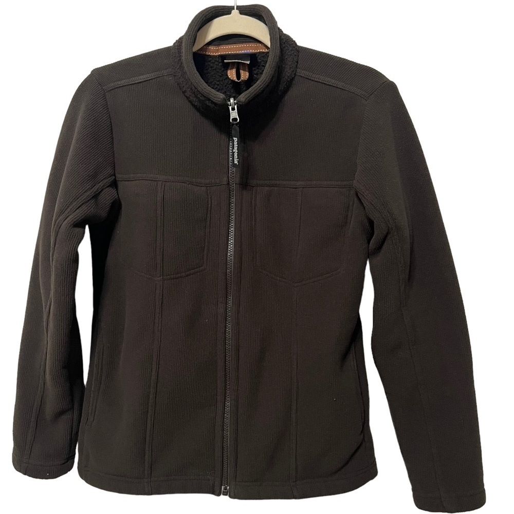 Patagonia Vintage Women’s Brown Fleece Zip Up Jacket Size Small